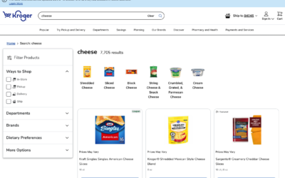 Kroger SEO and Sales Analytics